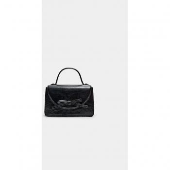 Stradivarius Black Bow Detail Crossbody Bag OS