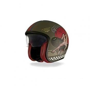 Premier APJETVINFIBPMM000L Casco Premier Pin Up Military BM Retro, Multicolor