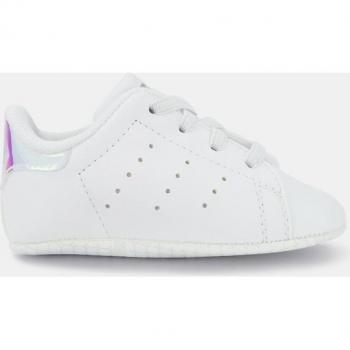 Adidas Originals Stan Smith Crib Sneakers for Baby Boys, Color: White, Size: 19, Unisex