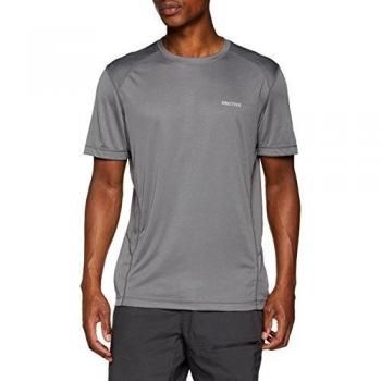 Marmot Windridge Short Sleeve Camisa de Manga Corta, T-Shirt, para Exteriores, para Deportes, Secado rápido, Transpirable, Hombre, Gris