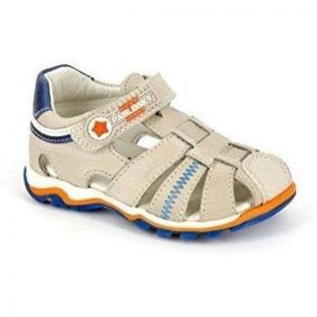 Pablosky 82036 - Cangrejeras con velcro  infantiles, color gris, talla 30