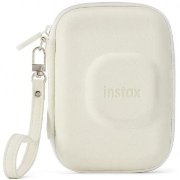 Fujifilm Instax Mini Liplay Funda Bag Misty White con diseño elegante, material resistente, compatible con cámara Instax Mini Liplay, protección contra golpes y arañazos, acceso fácil a los controles y puerto de carga