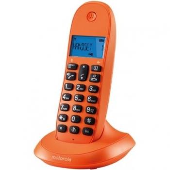 TELEFONO MOTOROLA DECT C1001 NARANJA SINGLE