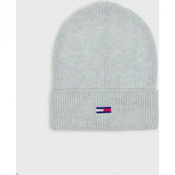 Tommy Jeans Women's Gray Embroidered Logo Beanie Cap
