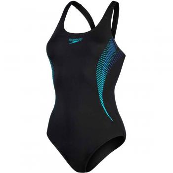 Speedo - Bañador de mujer Placement Muscleback con diseño de espalda muscleback, tejido resistente al cloro, secado rápido y ajuste cómodo