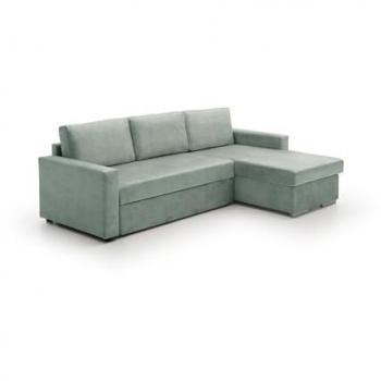 Sofá Cama Chaise Longue Isabella Económico Agua Marina Derecha 236x146x85