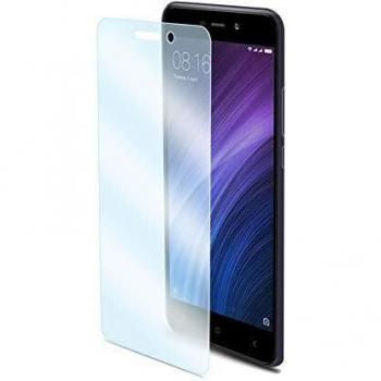 Celly Protector de Pantalla para Xiaomi Redmi 4A, Vidrio Cristal Templado Dureza 9H Antihuellas y Antiarañazos