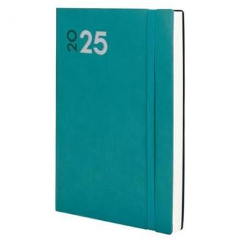 Agenda anual Finocam Dynamic Mara 2025 1 día página 140x204 mm color verde multilingüe