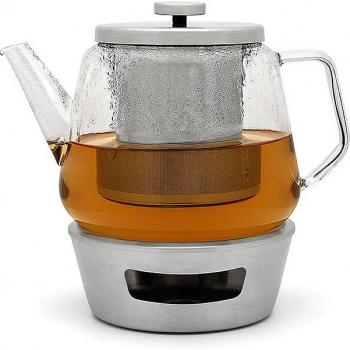 Bredemeijer 165011 Juego de tetera y hervidor de agua transparente, capacidad 1.5 litros
