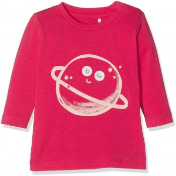NAME IT Nbfrenata LS Top, Camisa Manga Larga para Bebés, Rosa Virtual Pink, 74
