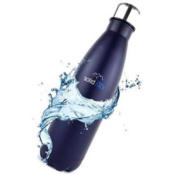 Solid Rack - Acero inoxidable Botella 500 ml, doble pared aislado botella de agua Jarra Termo