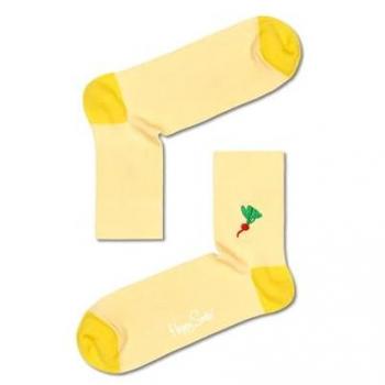 Calcetines Veggi Ribete Bordado 1/2 Crew Talla 41-46 - Multicolor, Suave Tejido Unisex