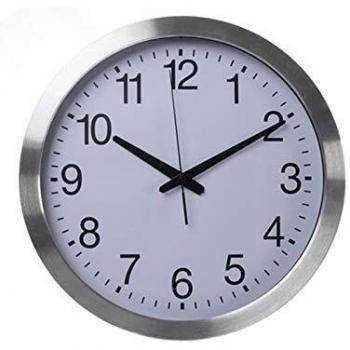Reloj de pared de aluminio Ø 40 cm