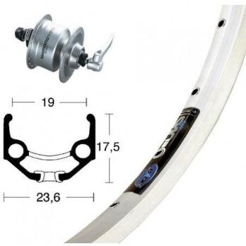 Bike-Parts V-RAD 75Nabend DH3N72 Bicicleta de Paseo, Unisex Adulto, Plata, Size