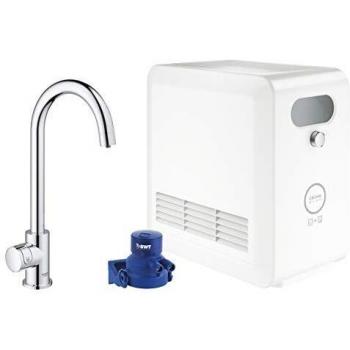 GROHE Blue Professional C-Spout Mono Faucet Kit Chrome