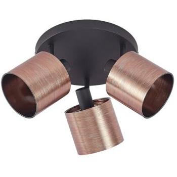 Lámpara de Techo Joudy Moderna de Metal en Bronce Oscuro, 3 Luces E14