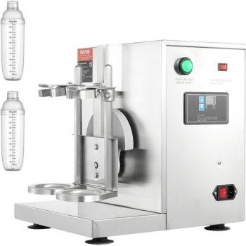 Máquina Mezcladora de Batidos y Té con Leche de 120W, Licuadora Doble Cabezal Ajustable