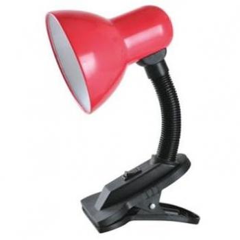 Flexo de Escritorio con Pinza Saidu E27 Rojo - Iluminación de Estudio Versátil