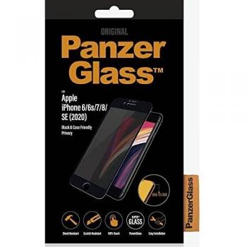 Protector de Pantalla PanzerGlass Privacy Case Friendly para iPhone 6/6S/7/8/SE (2020/2022) - Negro