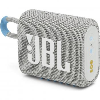 JBL GO 3 Eco Portable Bluetooth Speaker - White