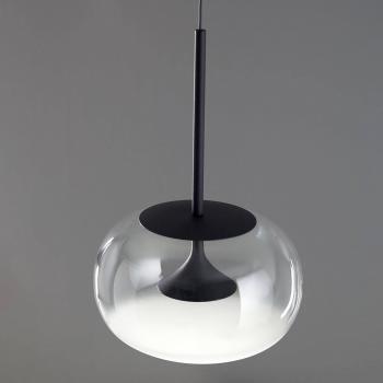 Lámpara colgante LED Alive 50 cm de aluminio tintado, modelo 00-6671, doble, con tecnología LED y diseño Globe Black, 575 lm y temperatura de color 2700K