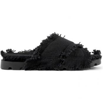 Camperlab Brutus Unisex Cross-Strap Sandals - Black, Size 43