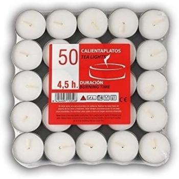 CERERIA MOLLA Tea Light 50UDS 4.5 Horas CALIENTAPLATOS