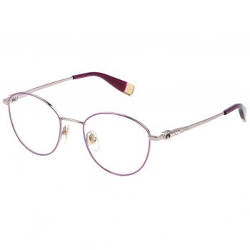 Police VPLG75 Men's Eyeglass Frame Brown Ø 55 mm