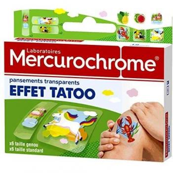 Mercurocromo apósitos transparentes efecto tatoo 12
