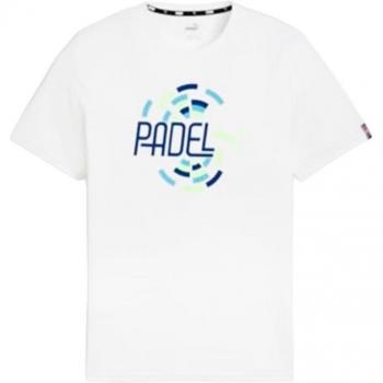 Camiseta de manga corta Puma Individual Graphic blanca para hombre