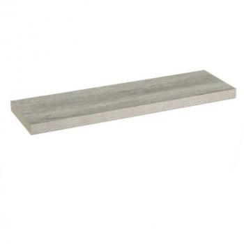 Estante de Pared Flotante de Madera MDF Gris 23x80 cm