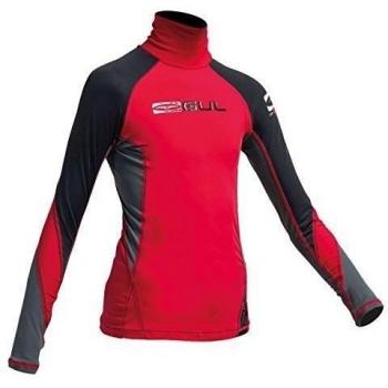 Gul Junior Flatlock Long Sleeve Rashguard 2017 - Red/Black JM