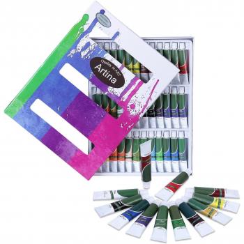 Artina Crylic - Set de pinturas acrílicas para artistas - 36 tubos de 12 ml - Para profesionales como principiantes
