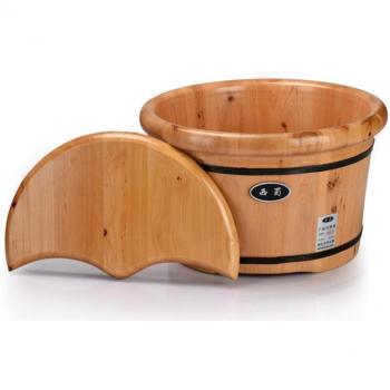 cedro pie baño spa casa madera palangana ollas de 0,25 m de altura