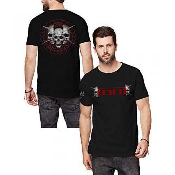 Tool Men's Skull Spikes Black T-Shirt (Sizes S to XXL)
