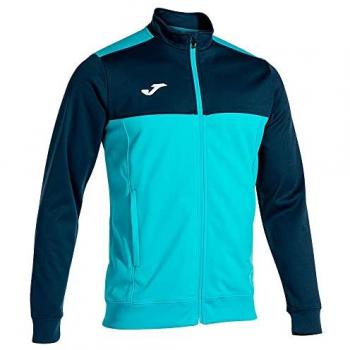 Chaqueta de chándal para hombre Joma Winner turquesa flúor marino
