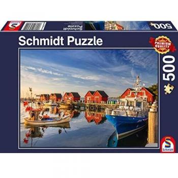 Puzzle Schmidt Puerto Pesquero de Weisse Wiek, 500 Piezas para Adultos