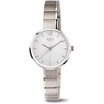 Reloj de Mujer Boccia Titanium 3308-01 - Analógico, Titanio, 29mm, Resistente al Agua 5ATM, Color Plata