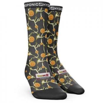 Calcetines Hydroponic Dragon Ball Z Balls Black - Calcetines de algodón, diseño inspirado en Dragon Ball Z, color negro, talla única, manga alta, cómodos y transpirables
