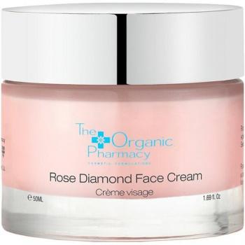 Crema Facial Rose Diamond 50 ml de The Organic Pharmacy - Hidratante, antienvejecimiento, con extracto de rosa, vitamina E, ingredientes orgánicos y naturales, adecuada para todo tipo de piel