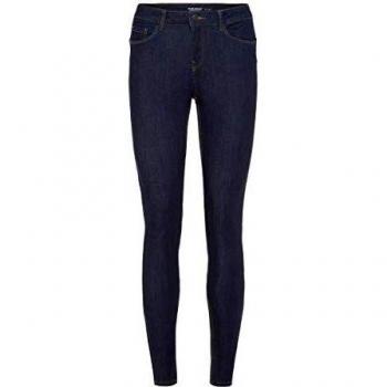Vero Moda VMSEVEN Women's Slim Fit Shape Up Skinny Jeans in Dark Blue Denim