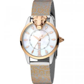 Just Cavalli - Reloj Analógico de Acero Inoxidable Multicolor para Mujer