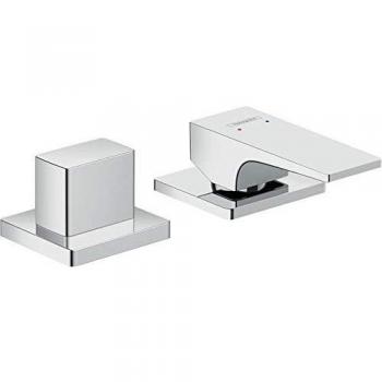Hansgrohe HG Mezclador de baño de 2 orificios Metropol F-Set cromado para montaje en el borde de la bañera