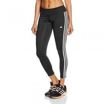 adidas Basic 3S Lg Tig - Mallas para mujer, color negro/ blanco , talla L