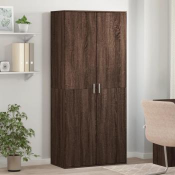 Zapatero marrón roble 80x39x178 cm madera multicapa vidaXL