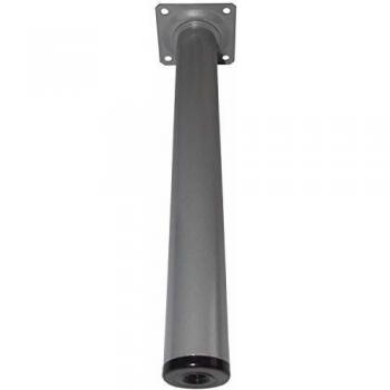 Pie Redondo de Aluminio Blanco Ø 30 mm - Altura 100 mm - Set de 4 Pies para Muebles