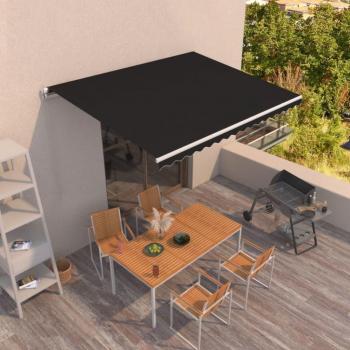 Toldo Retráctil Manual 450x350 cm Antracita