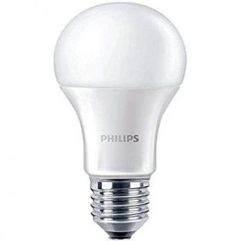Philips bombilla LED estándar mate casquillo gordo E27, 10 W equivalentes a 75 W en incandescencia, 1055 lúmenes, luz blanca fría
