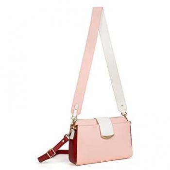 Bolso de Hombro Unisex Hexagona Rosa Palo/Multicolor 649817, 28x18x8.5 cm para Mujer