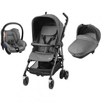 Bébé Confort Trío Dana Concrete Grey - Sistema de viaje completo, color gris